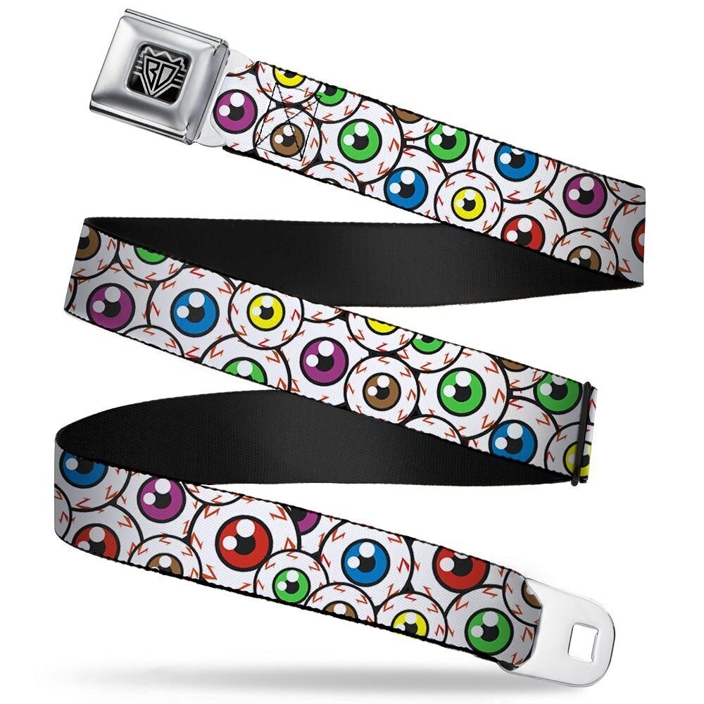 8554 Seatbelt Belt - Eyeballs Stacked - 1.0" Wide - 20-36 Inches in Length